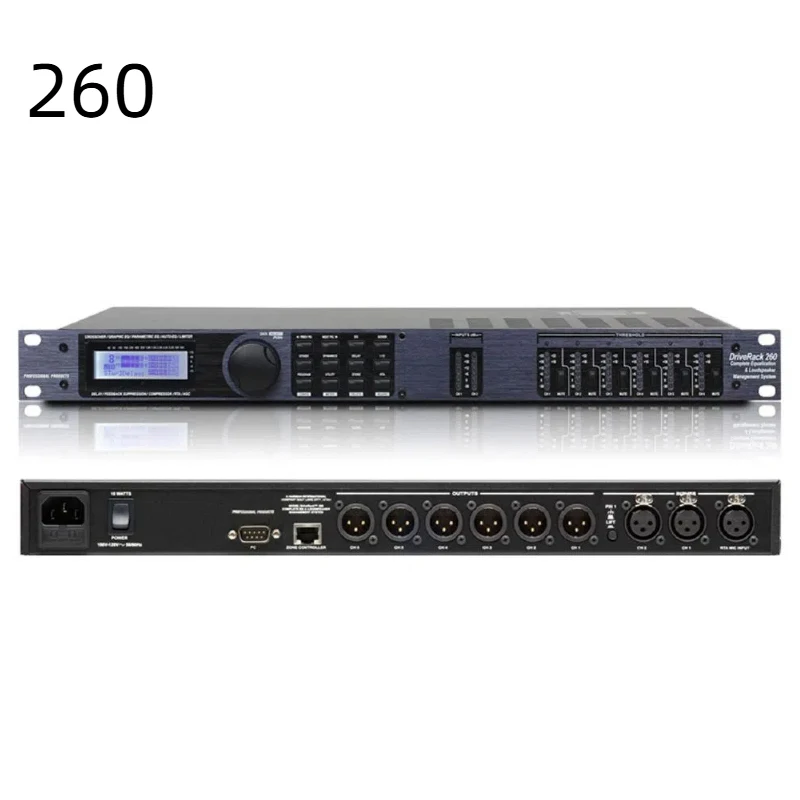 Professional DSP Audio Processor Drive Rack DBX Driverack PA2 260 360 4800 Metal Management Speaker Effects Processor