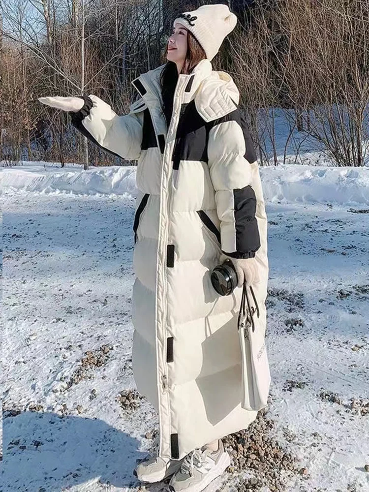 Lightweight Puffer Jaet Women's Knee-Length Overcoat Sli Faionable Mid-Length Bread Sle Cotton Coat Long Sve