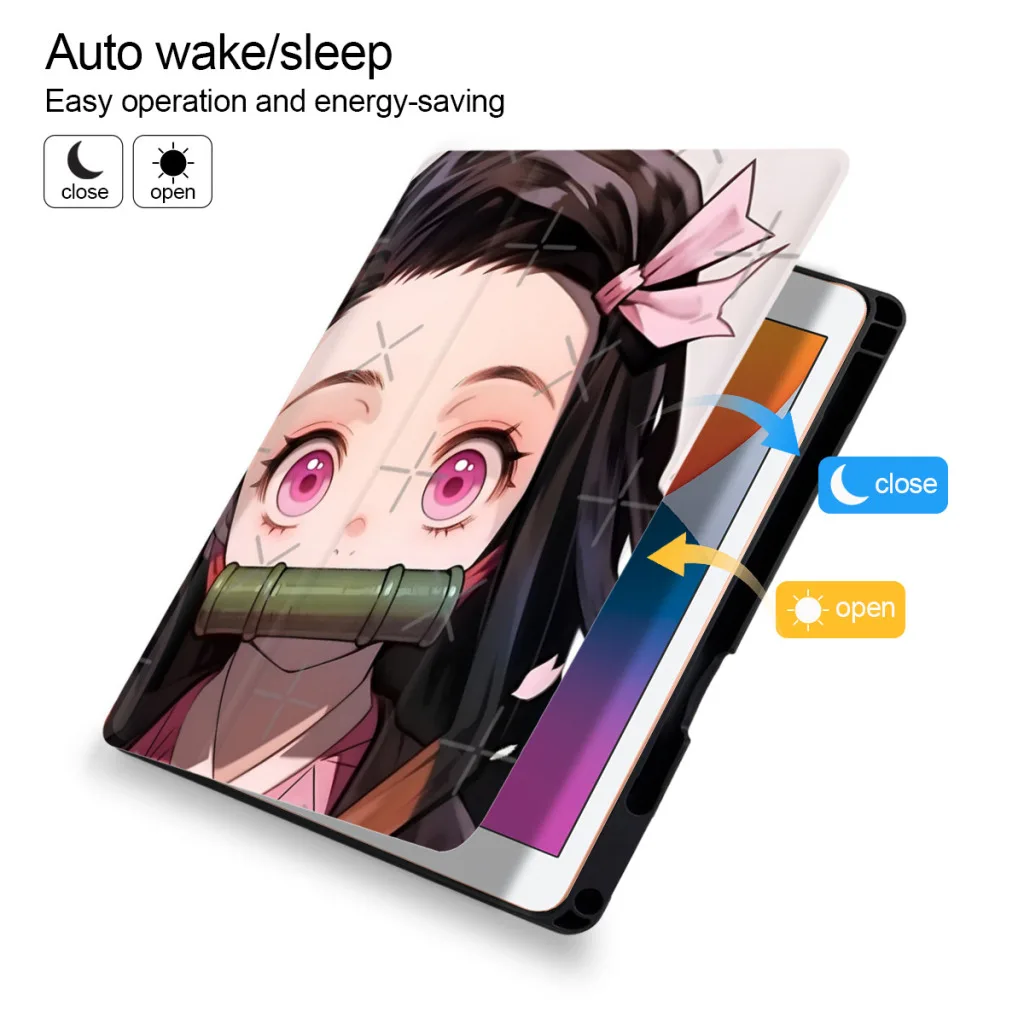 Nezuko For iPad Case For iPad 10th Pro 9 8 7 For iPad Air 5 4 3 2 Mini 6 10.5 cover