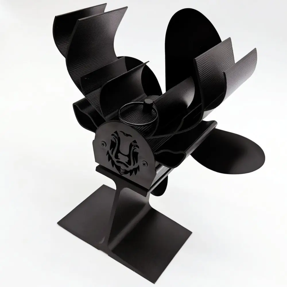 Fireplace Thermal Powered Blower With Kit Efficient Reindeer Design Metal Stove Fan For Indoor Heat Circulation