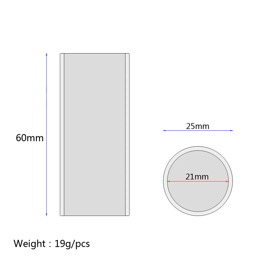 60 مللي متر عالية الجودة الزجاج الغيتار شريط منزلق لينة الأصوات رقيقة متفوقة الحفاظ على نغمة مشرق واضح الأبيض إصبع الشريحة
