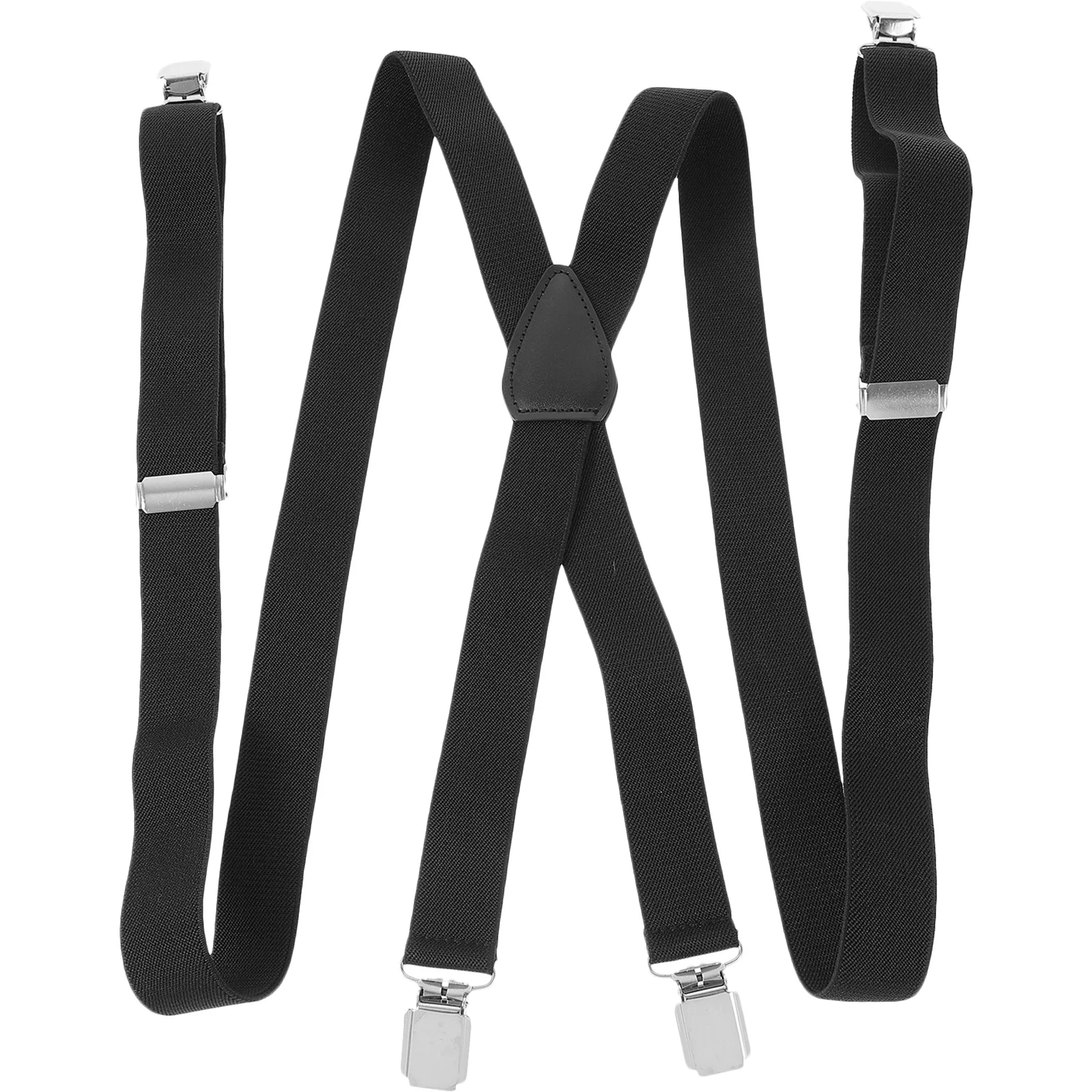 

Elastic Suspender Unisex Adjustable Pants Suspenders Four Clips Stable Durable Comfortable Heavy Duty Suspenders