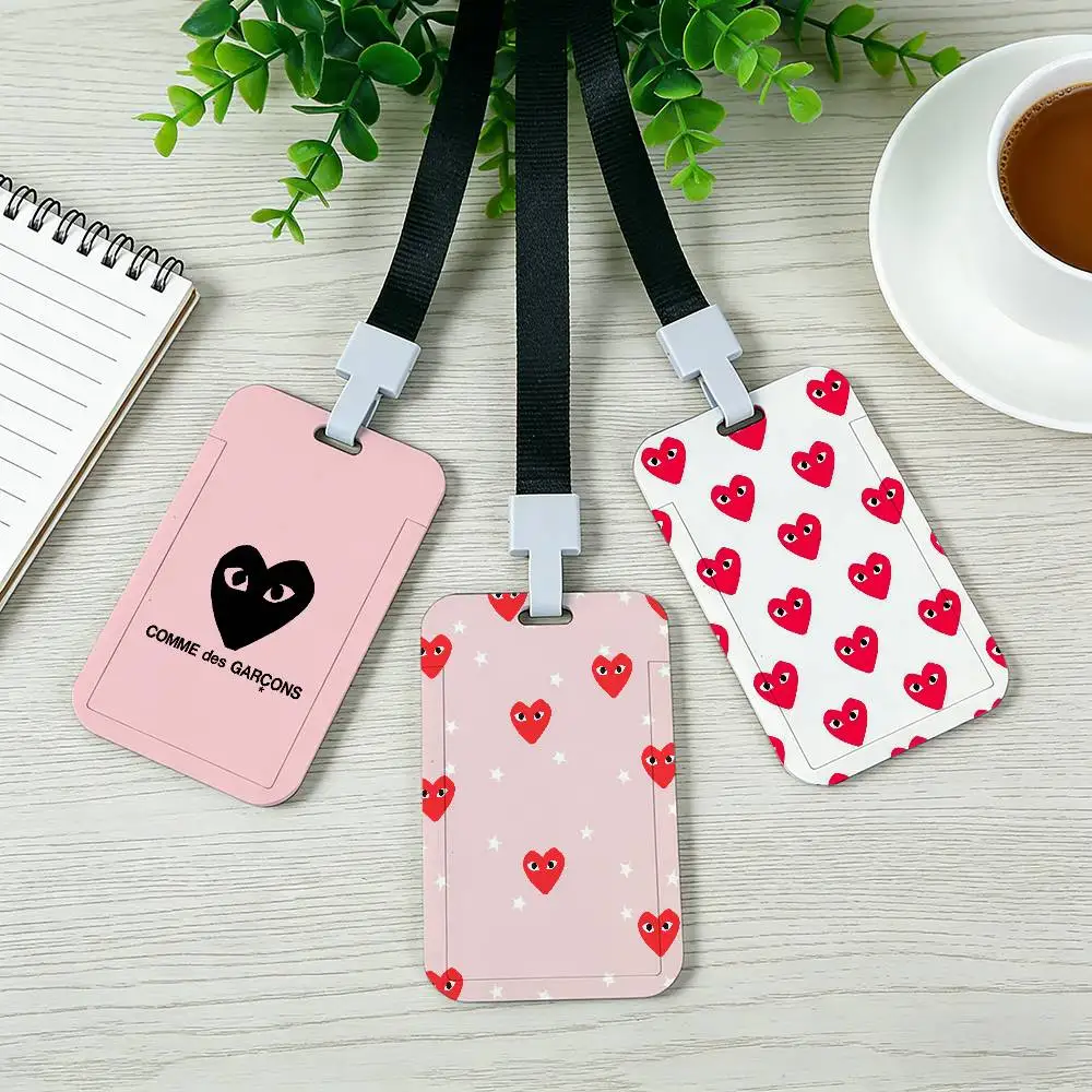 Fashion C-CDGS Card Holder Lanyard Company Staff Pass Unisex ID Name Work Card Holder Office Supplies