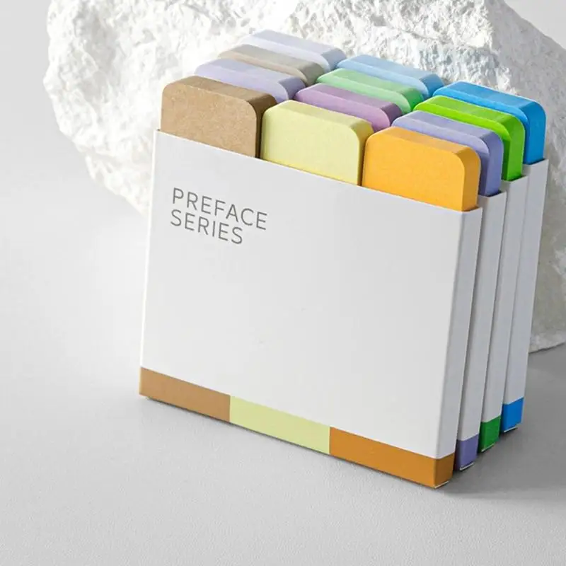 Color-Coded Index Note, 4 Pad in Blue, Green, Yellow and with 180 Note per Color for Writing, Page Marking and F19E