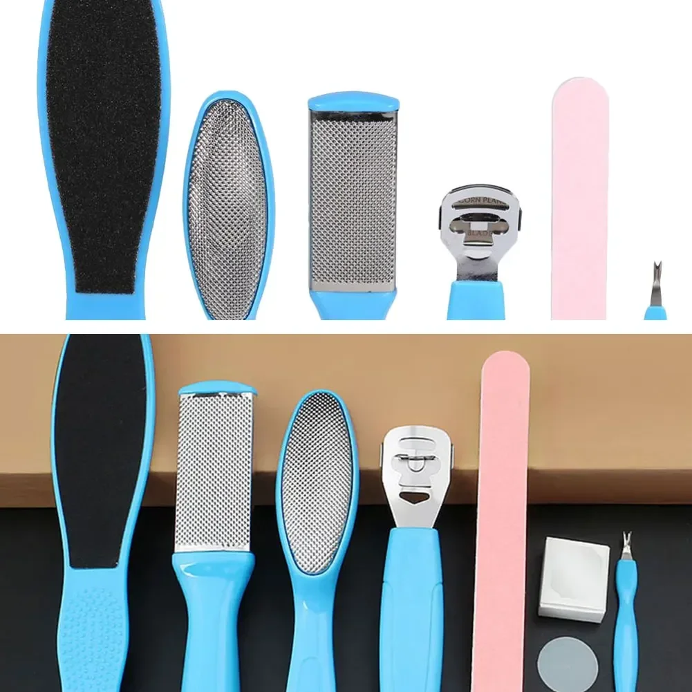 8Pcs/Set Dead Hard Skin Callus Remover Scraper Pedicure Rasp Tools Feet Care Tool Wholesale Manicure Foot Care File Set