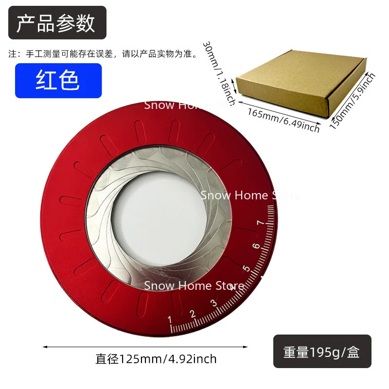 Retractable Round Drawing Tool Adjustable Measurement Drawing 304 Stainless Steel Creative 125 Drawing Ruler