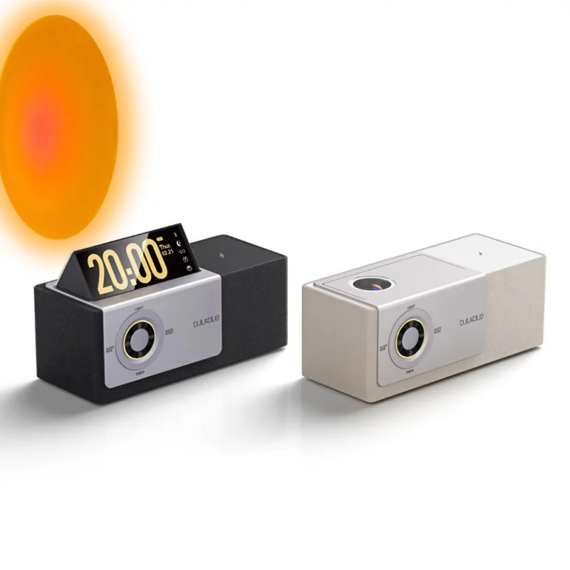 

Портативная лампа Bulu & Blue с функцией изменения цвета, проекцией текстов песен и звуком, создающая атмосферу заката, для белых поверхностей Sense A7