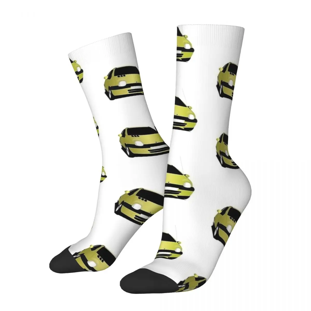 Twingo 1 Yellow Stockings Graphic Fashion Socks Autumn Non Slip Socks Adults Men Outdoor Soft Socks