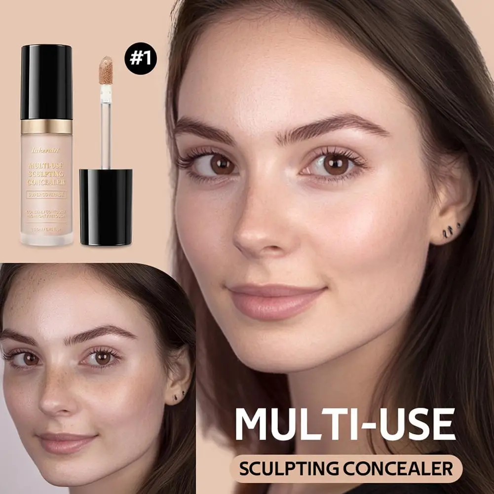

Super Coverage Concealer Multi-Use Concealer Cream And Lasting Oil Hydrating Highlight Free Retouch Long Contour Face Cover K2Y2