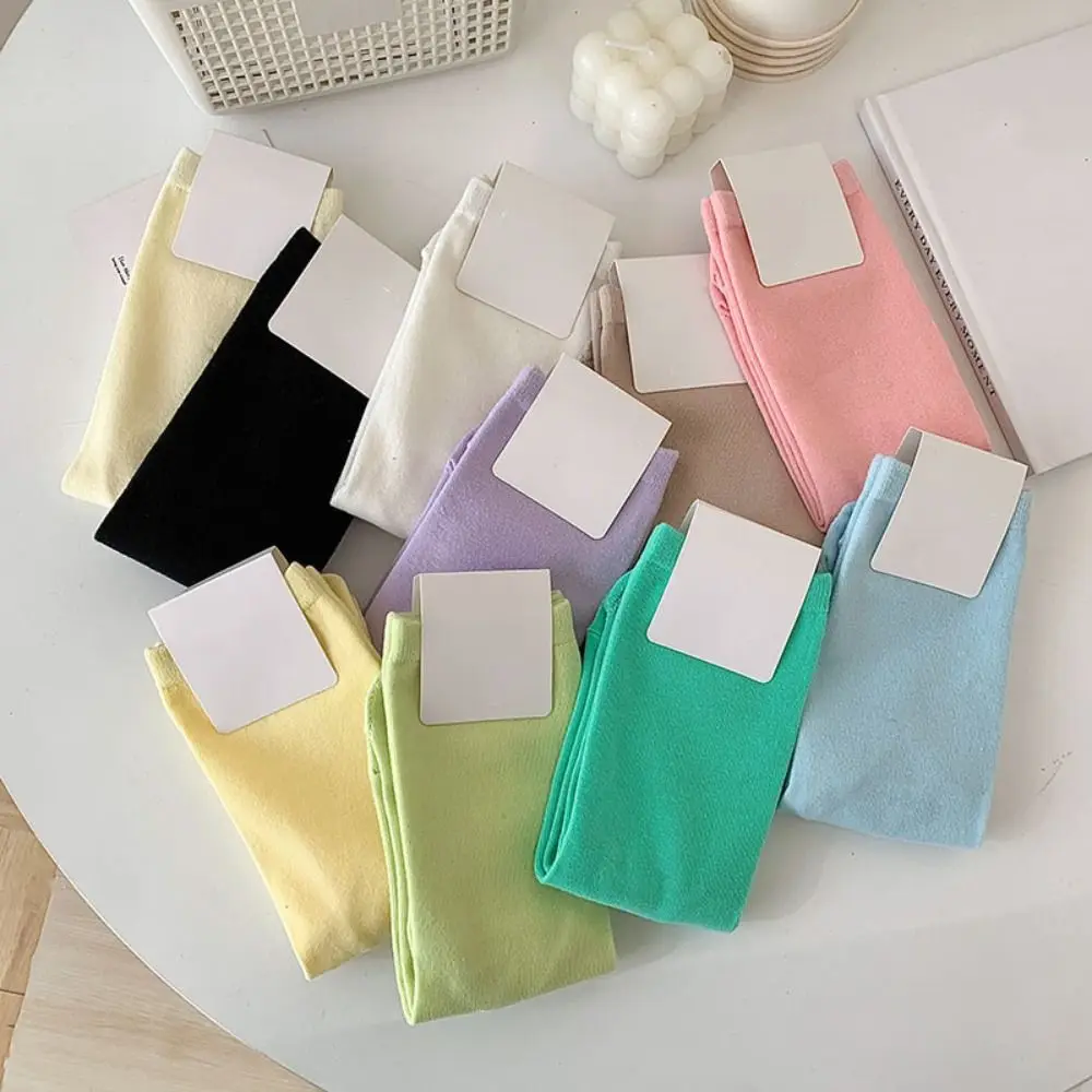2Pairs Simple Candy Color Two Toed Cotton Socks Mid-calf Women Toe Separator Socks Solid Color Anti Slip Split Toe Sock Summer