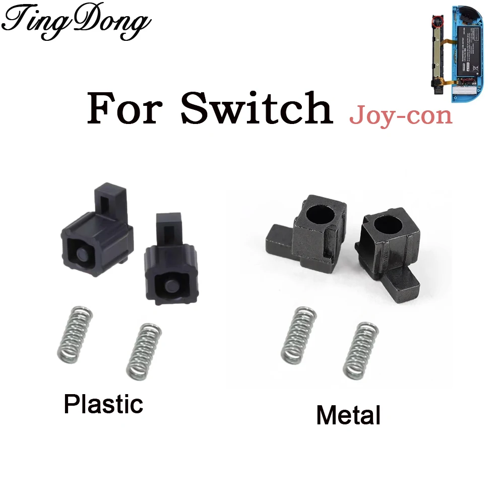 Kunststoff/Metall L-R-Schieber Metallverschluss-Schnalle Ersatzteile für Switch Links Rechts Joy-Con Reparaturzubehör
