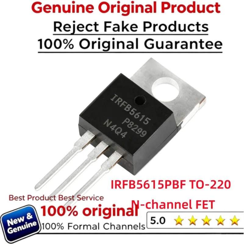 5-10-20pcs 100% New Imported Original IRFB5615 IRFB5615PBF N Channel FET 150V 35A TO-220