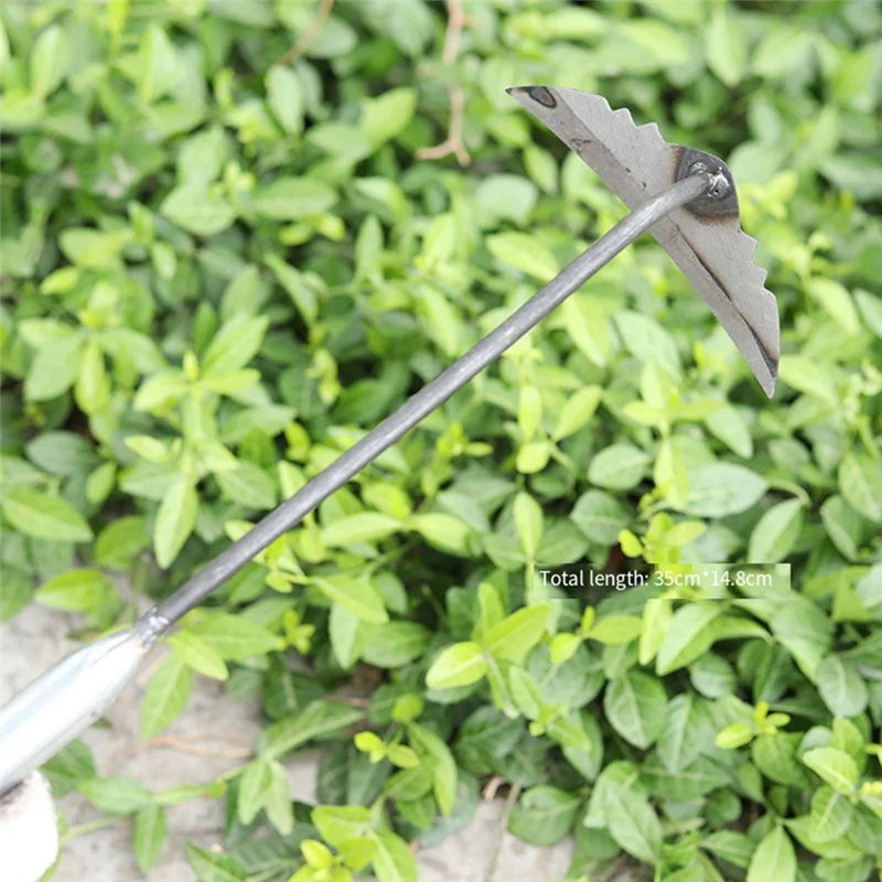 

J1UL1N 28X11,5 см Садовые инструменты Полая мотыга Садовый инструмент для прополки Ручная лопата Прополка Задний двор Свободная почвенная ферма (длинная ручка) Легкий T