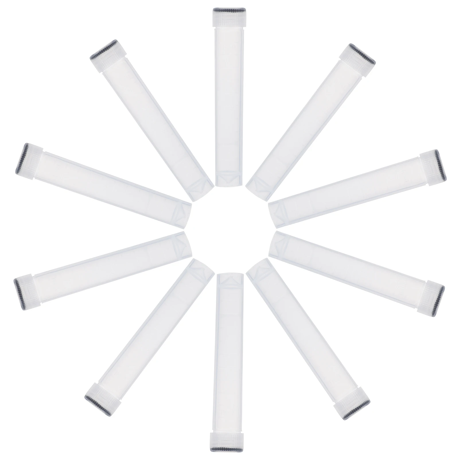 

10pcs Cryovial Tubes Freezing 10ml Plastic Test Tube with Lids Lab Experiment Supplies Sturdy Safe Transparent Storage