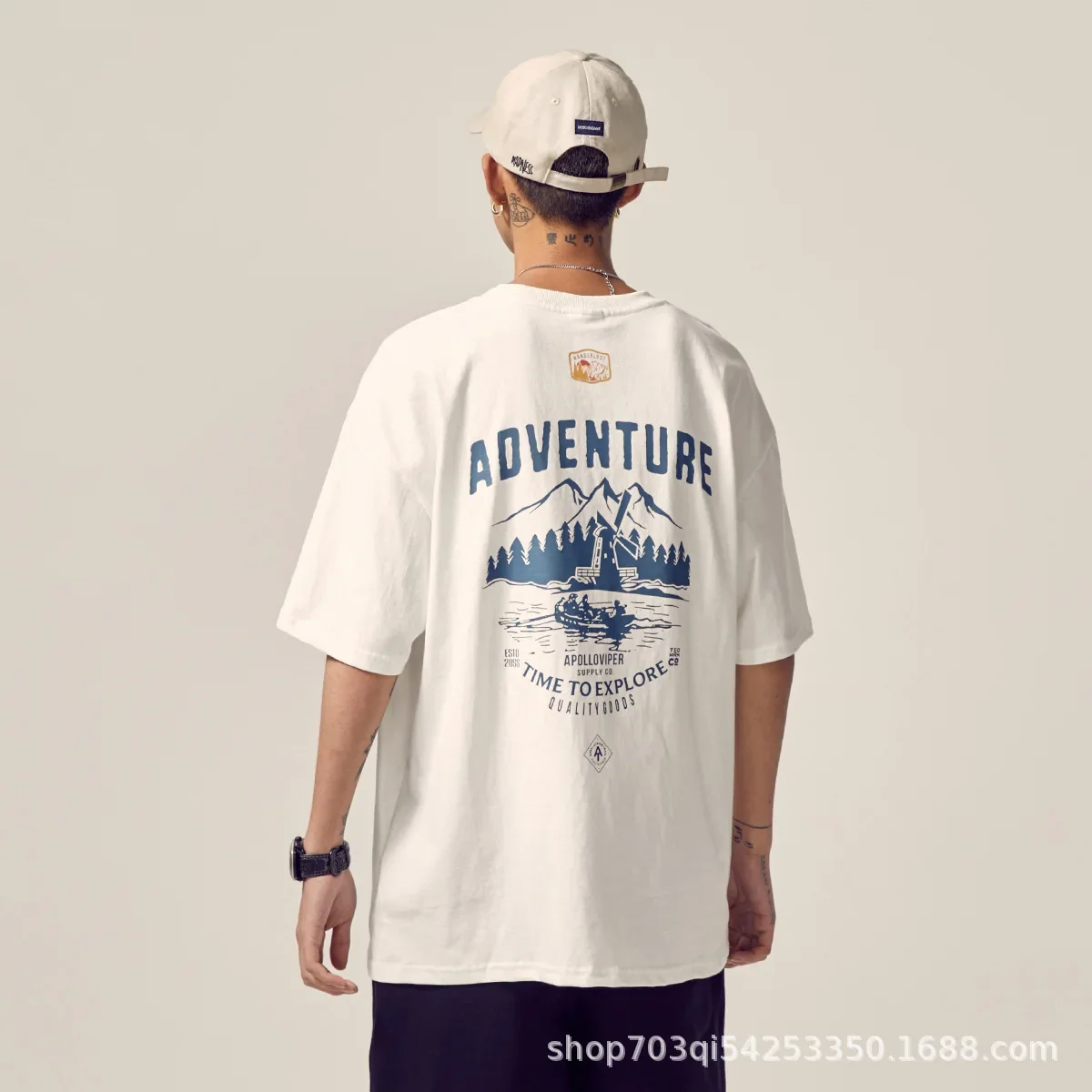 

200 г хлопковые футболки с короткими рукавами, мужские летние новые модные повседневные модные майки с круглым вырезом и принтом, мужская арийская одежда, топы