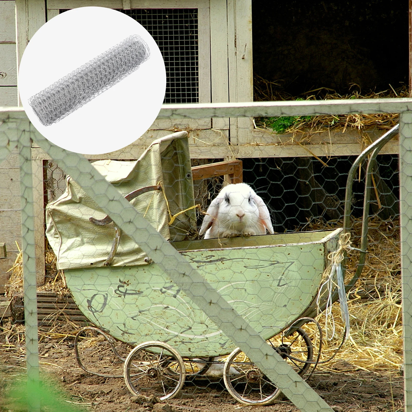 

Hexagonal Mesh Decoration Chicken Fence Coop Wire Screen Netting Metal Poultry Grids The Cage
