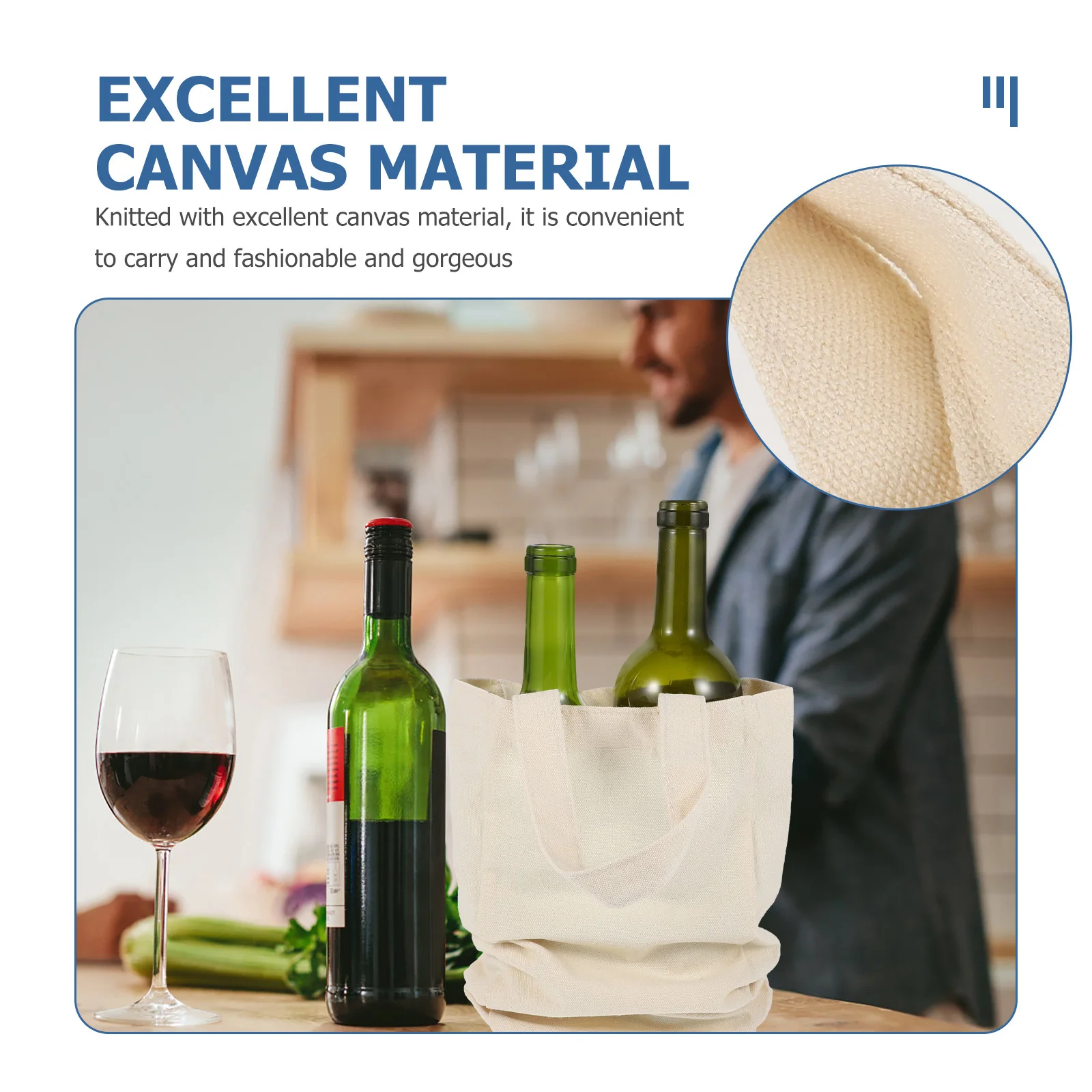 

2pcs Red Wine Gift Bag Tote Carrier For 2 Bottles Portable Foldable Reusable Storage Pouch Kitchen Bar Accessories