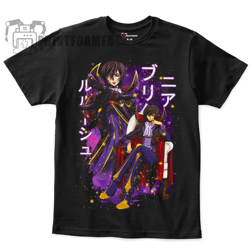 

T-Shirt Character Lelouch Lamperouge Ani-Art Vol.2 Gray Men'