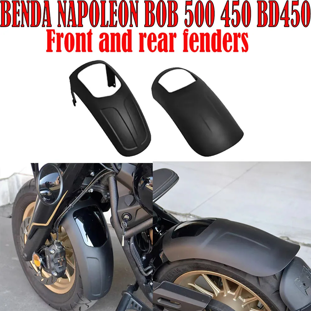 Motorcycle Lengthen Front Fender Wheel Extension Fender Mudguard Splash Guard Accessories Fit BENDA NAPOLEON BOB 500 450 BD450