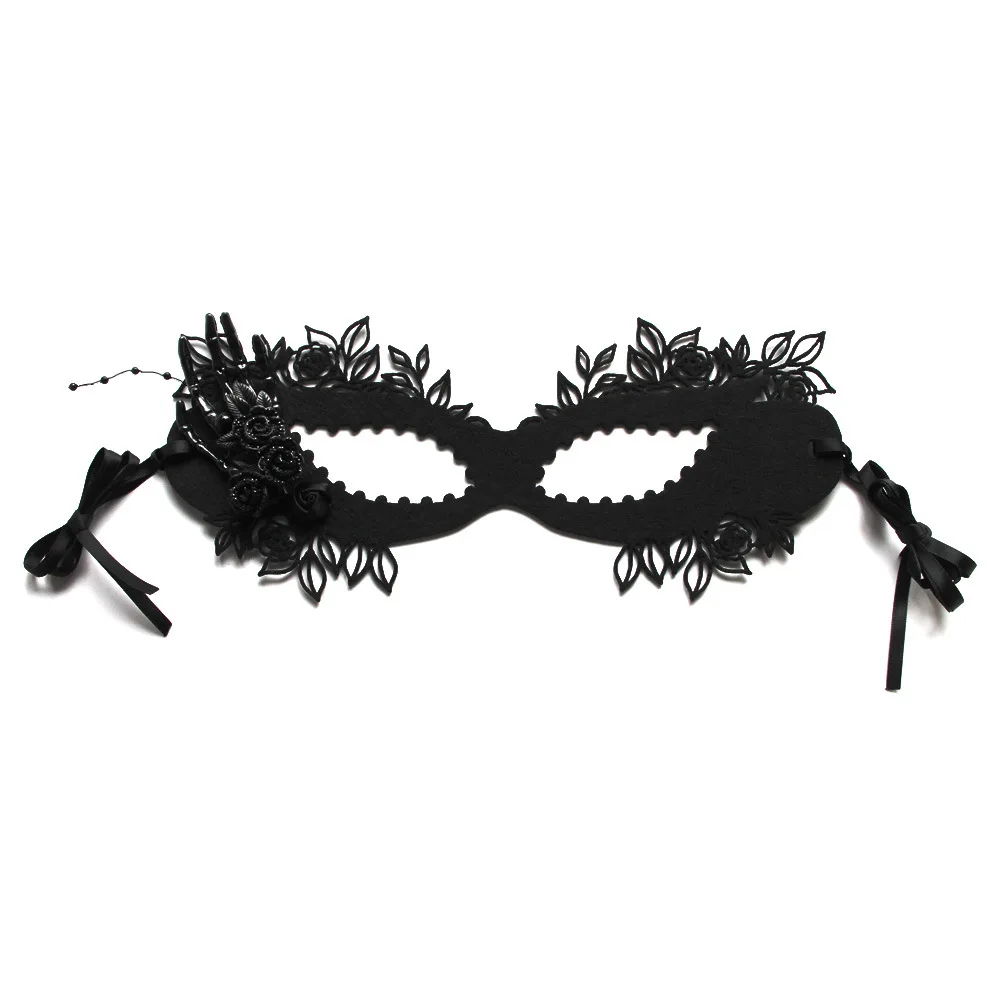 

Halloween Black Personality Half Face Masquerade Mask,Party Dress Up Half Face Mask