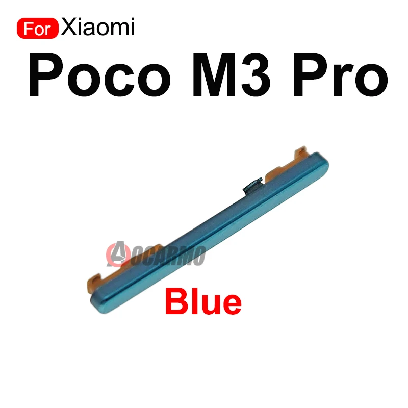 Volume Up Down Power On Off Side Key Button For Xiaomi POCO M3 Pro Repair Replacement Parts