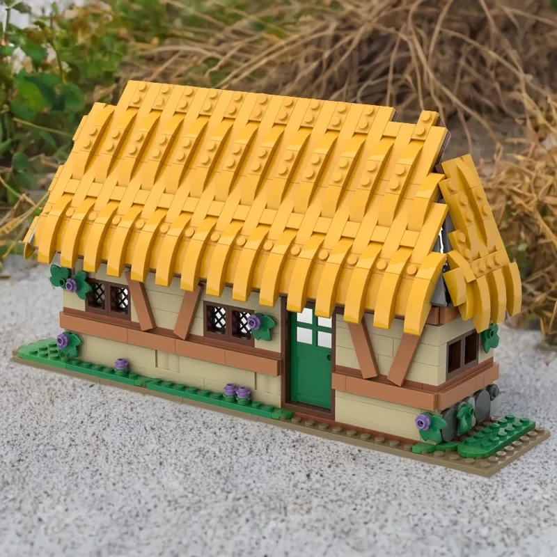 

495 шт. Disneyese MOC коттеджный корпус, строительные блоки, креативные детские игрушки, подарок на день рождения, улучшение операционных навыков