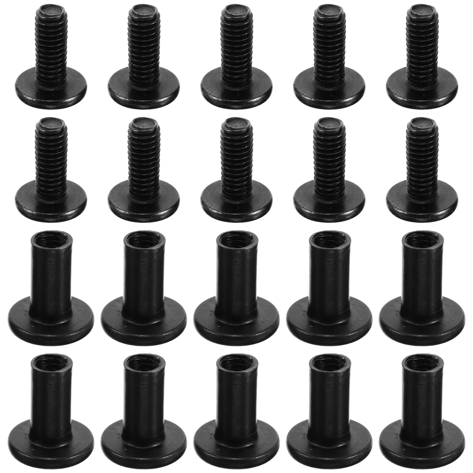

20 set Hex Socket Cap Bolts Metal Screws Nuts Clamp Plate Set niture Assembly Connector Hardware Round Head Screw Kit