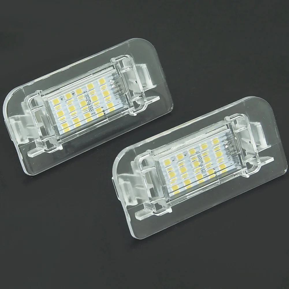 2Pcs Car LED Number License Plate Lights For Mercedes Benz B-Class W246 W242 Canbus