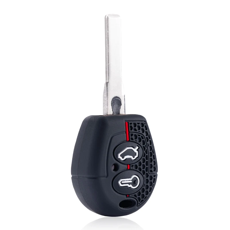 2 أزرار حافظة مفاتيح سيليكون للسيارة حماية لشركة فولكس فاجن بولو جولف باسات بورا جيتا شاران سكودا اوكتافيا سيات ليون إيبيزا