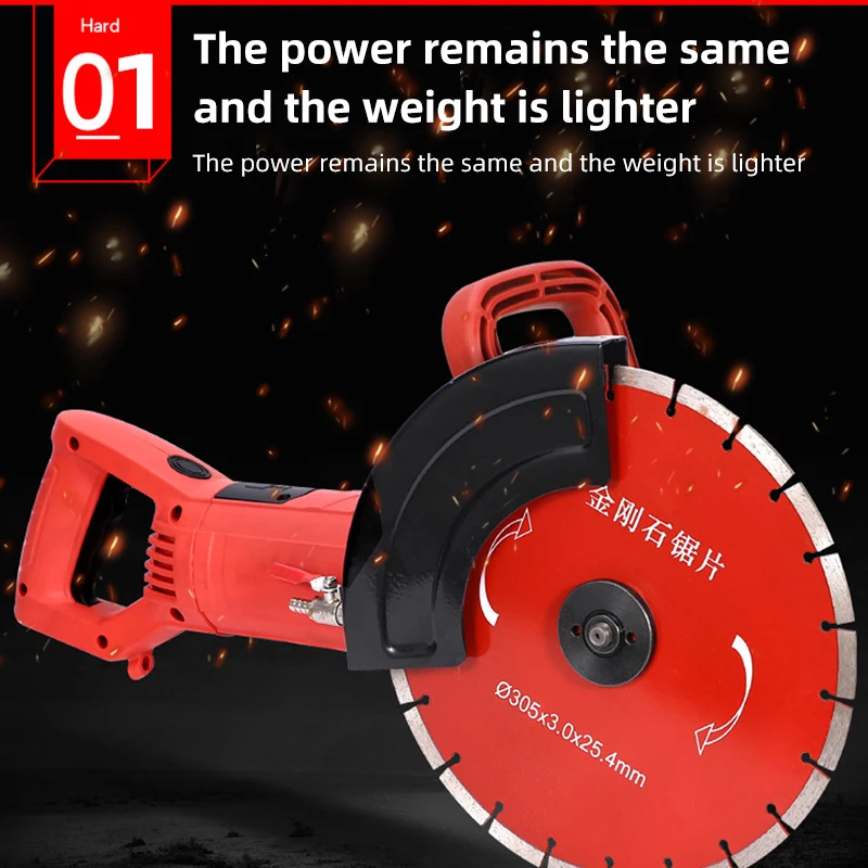 3000W Electric Slotting Machine High Power Multifunctional Concrete Red Brick Wall Cutting Machine 220V for Home Improvement