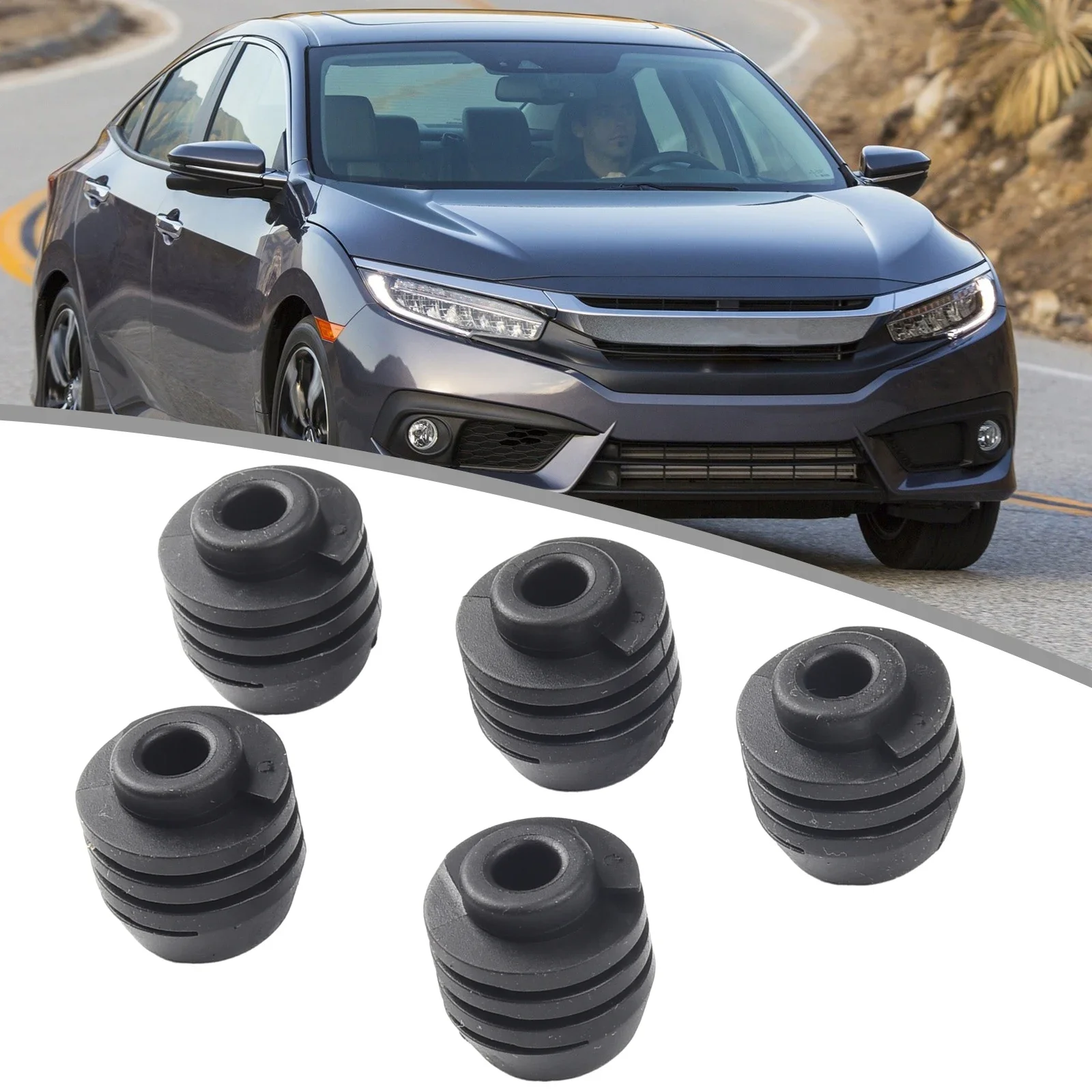 

For Honda 5pcs/set Black Rubber 75891SA7000 Buffer Block Parts Car Anti-wear Brand New Rubber Buffer Stoppers Door Damper