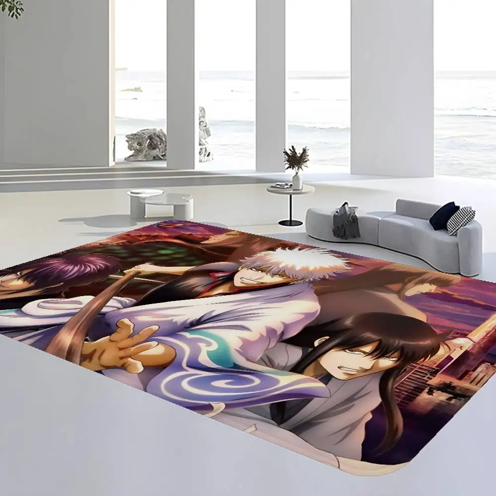 Japanese Anime GINTAMA Long Rugs Cheaper Anti-slip Modern Living Room Balcony Printed Bedside Area Rugs