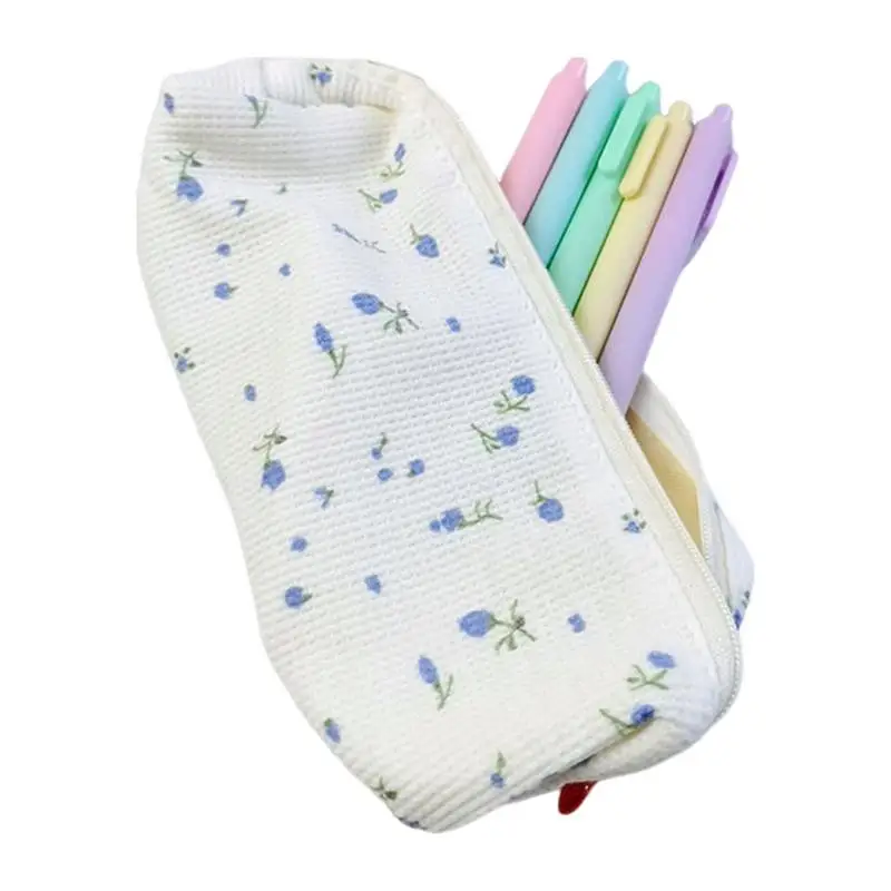 

Flower Pencil Case Cosmetic Bag Cute Pencil Bag Floral Pouch Small Pen Bag Pencil Pouch Storage Bag Pencil Case School Supplies