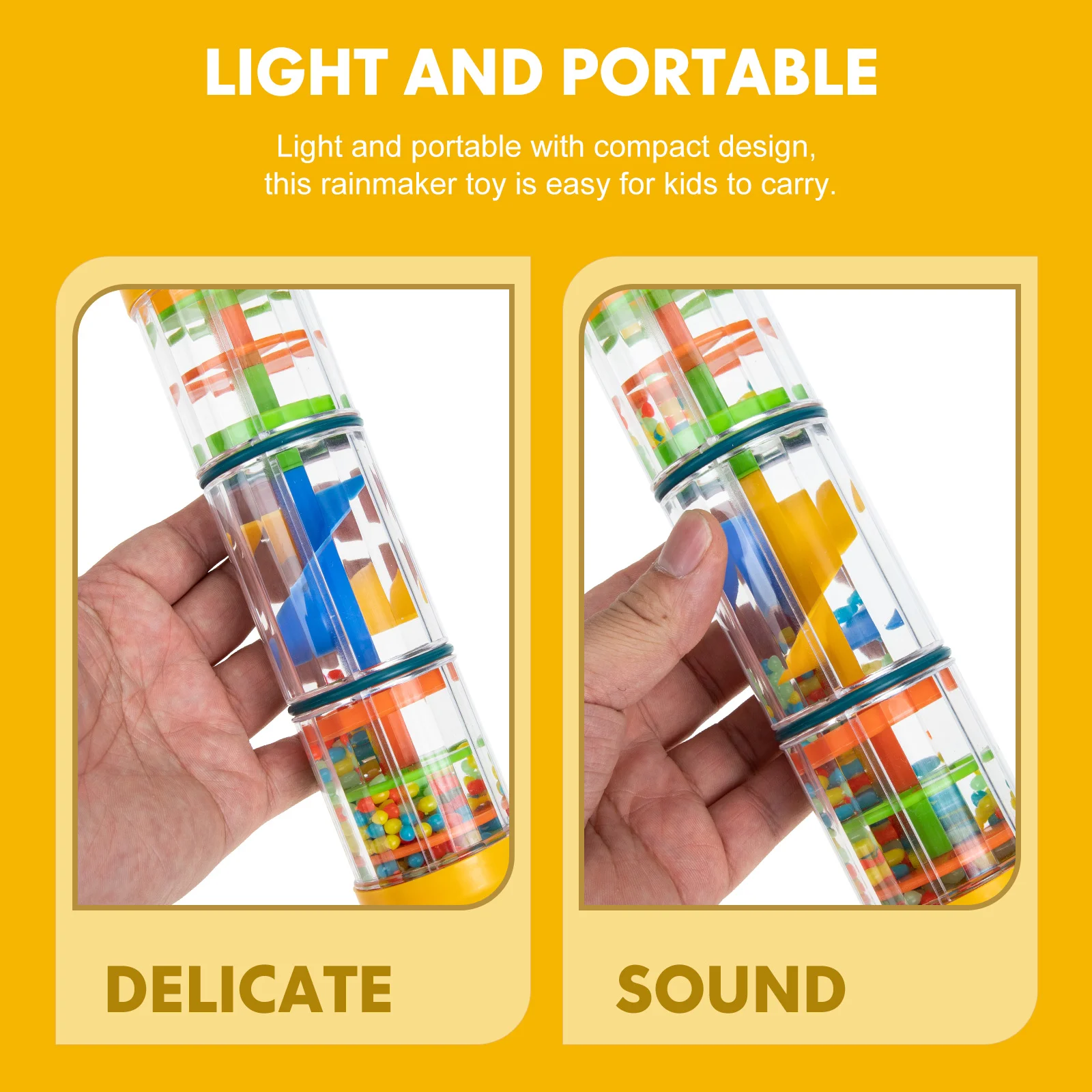 Rainmaker Rain Stick Musical Toys For Toddler Hand Shaking Music Toy Early Education Instrument Toy Popular For Baby Kids