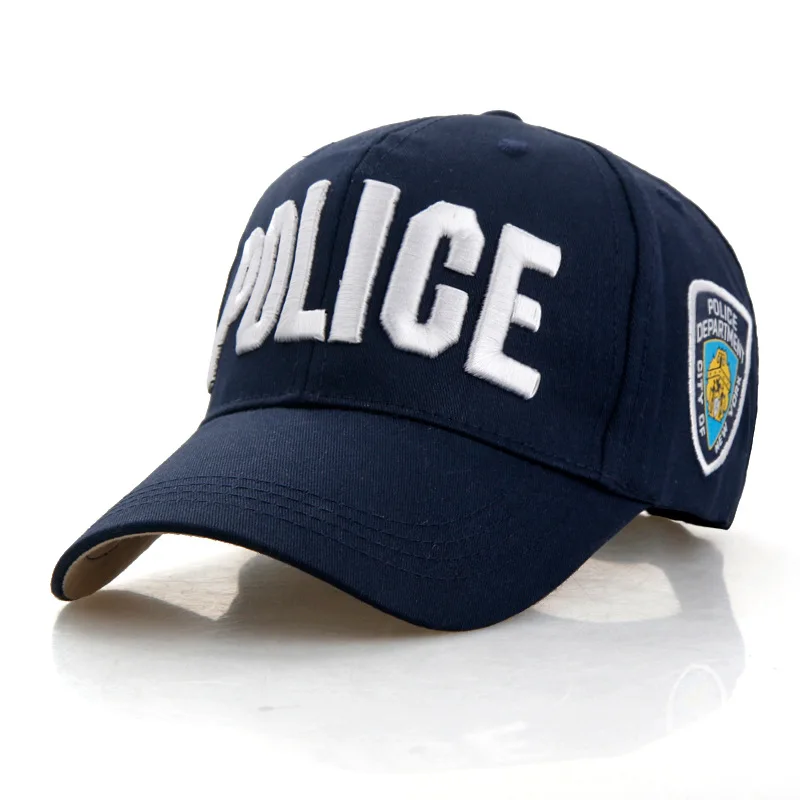 Cosplay Police Baseball Peaked Cap Hat Performance Props Accessories European and American Style