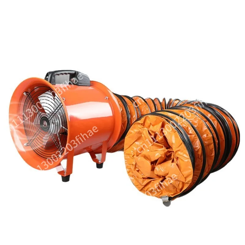 Portable Axial Fan 220V Household Blower Ventilation Exhaust Limited Space Fan Blower