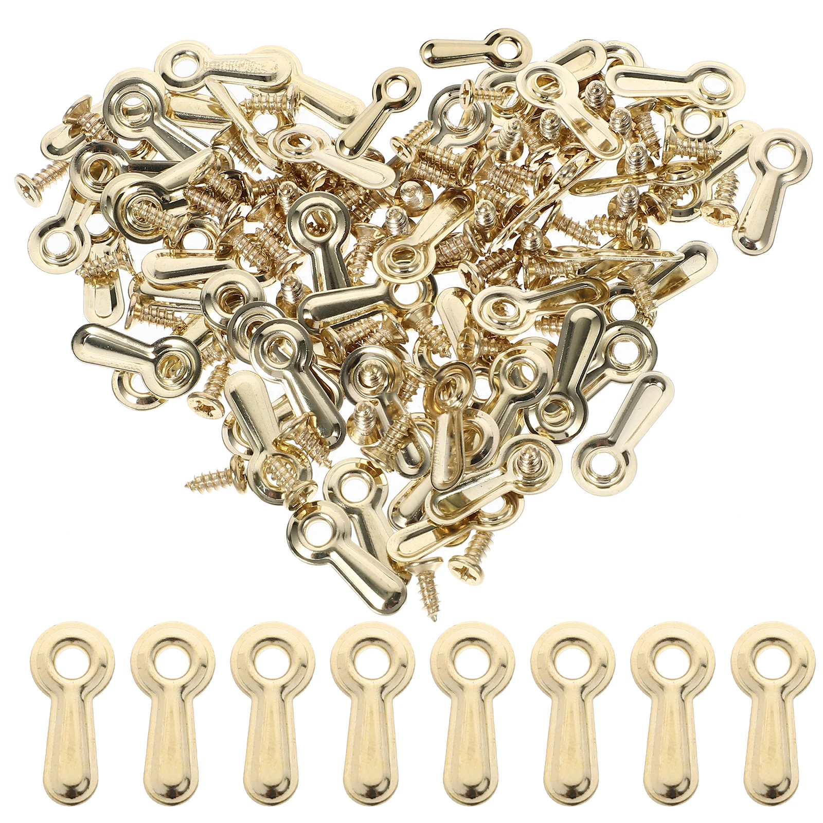 1 set 1 Set Photo Frame Backing Clips Iron Hardware Sturdy Turn Button Screws Wall Hanging Fasteners Display Buckles Hardware