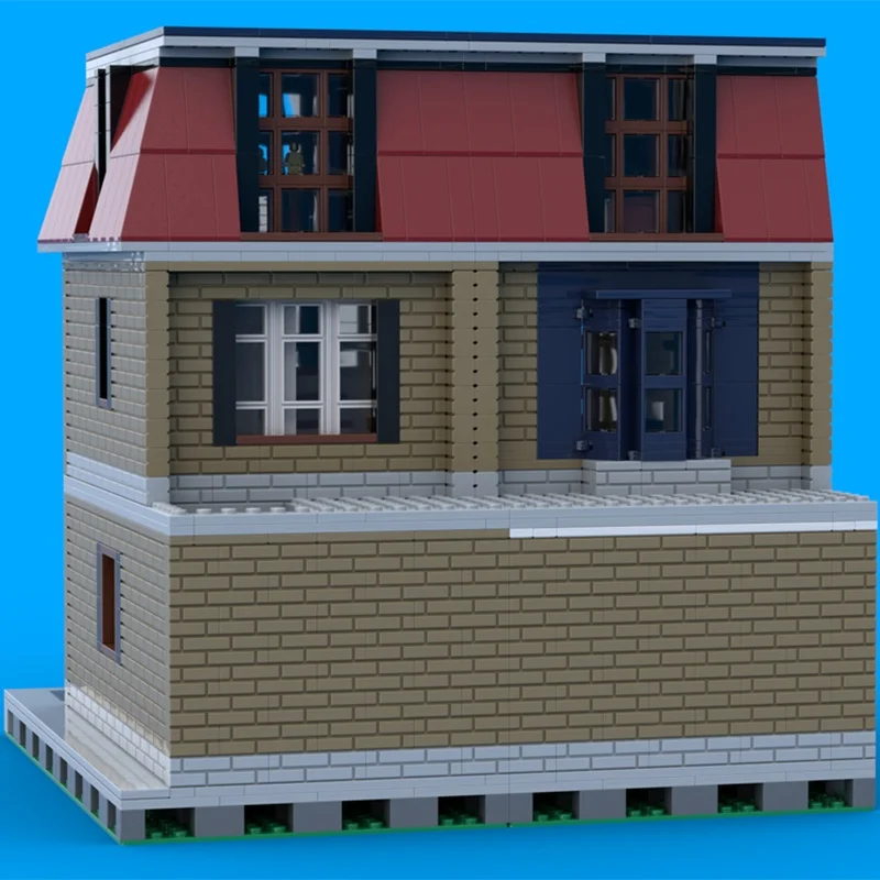 ตัวต่อโมเดลบ้านสไตล์ฝรั่งเศส 2573 ชิ้น แบบประกอบเอง ของเล่นสร้างสรรค์ ไอเดียของขวัญคริสต์มาส ตัวต่อสำหรับเด็ก