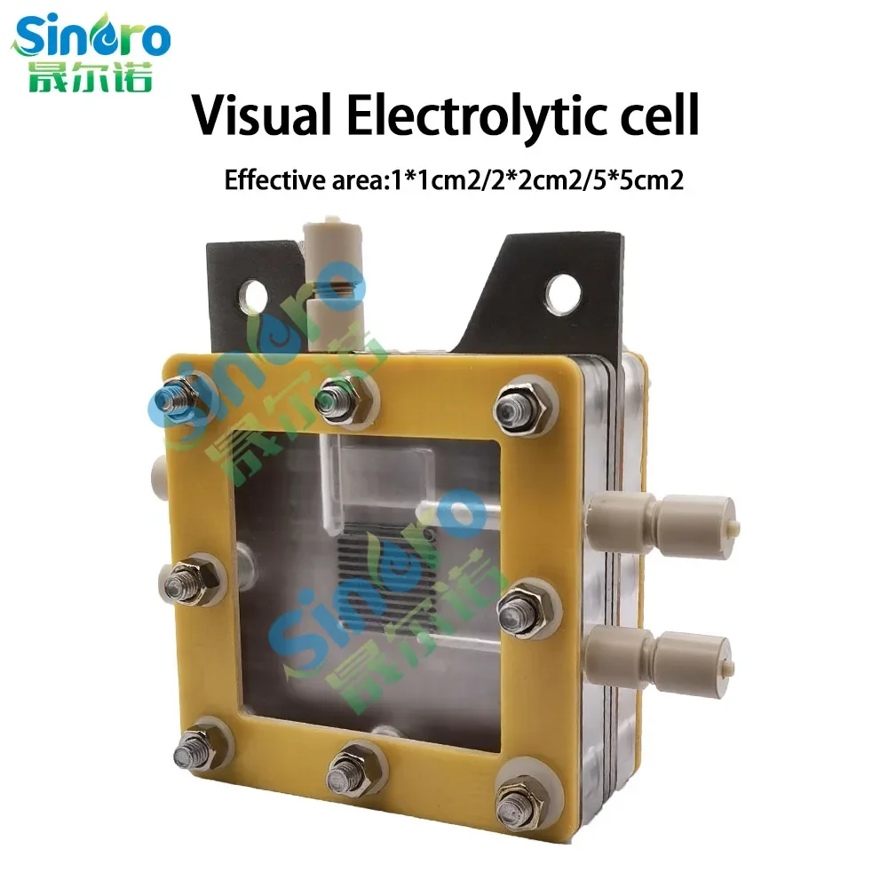 2*2cm PEM Electrolyzer Visual Electrolytic Cell