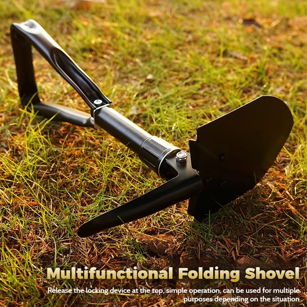 Multifunctional Folding Shovel Survival Spade With Bag,For Outdoor Adventure,Survival,Hiking And Camping，snow shovel 