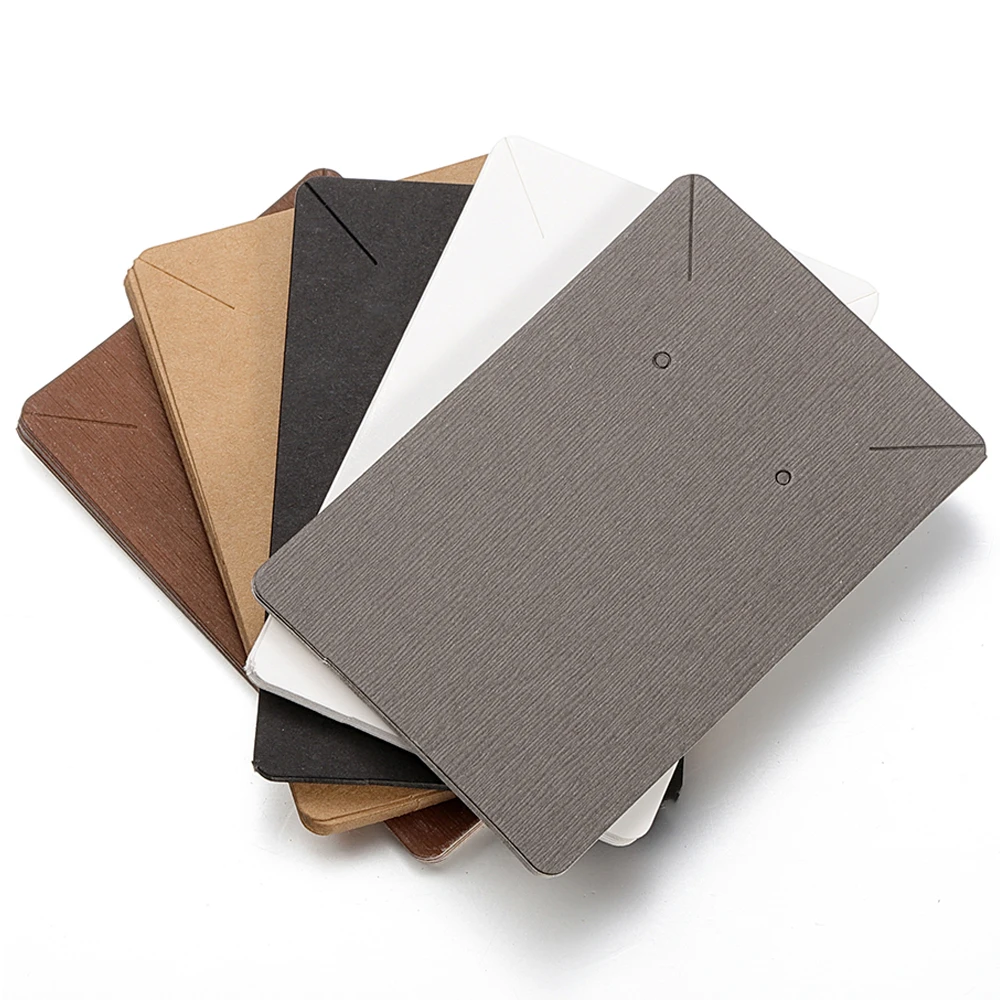 50pcs/lot Earrings Necklaces Square Display Cards for Jewelry Boxed Product Packaging Self-Seal Bags for DIY Jewelry 6x9cm