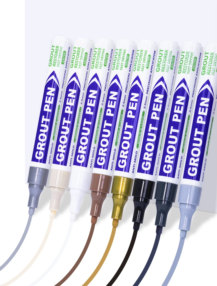 Weißer Fugenstift in 8 Farben, Wasserfester Wandfugen-Restaurierungsstift für Badezimmerwand und Boden, Dekontaminations- und Nahtreparaturstifte – Detail 6