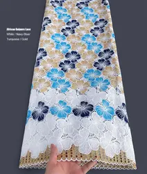 Soft Embroidered African Guipure Cord Lace Modern Traditional inspired Garment Cupion Fabric Multicolors Occasional Wear
