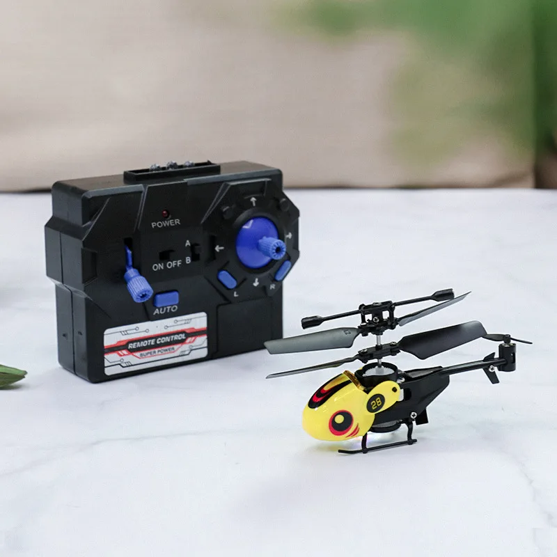 Mini Remote Control Helicopter 3.5 Channel Crash Resistant Pocket Fingertip Aircraft Model Indoor Flying Toy For Kids Children