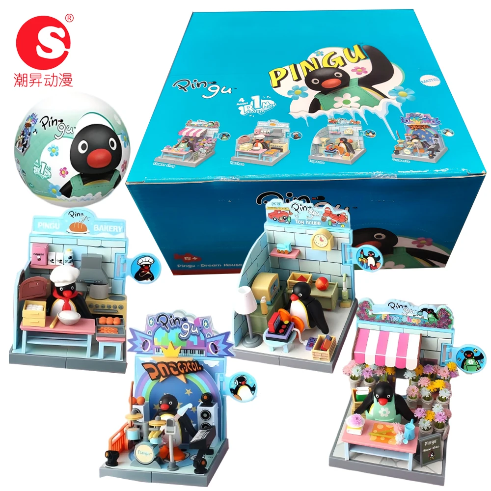 جديد حقيقي عصري الصوت Pingu صندوق أعمى شخصيات Kawaii تحصيل اللعب الرف الحلي عطلة مفاجأة هدايا للمراهقين #1