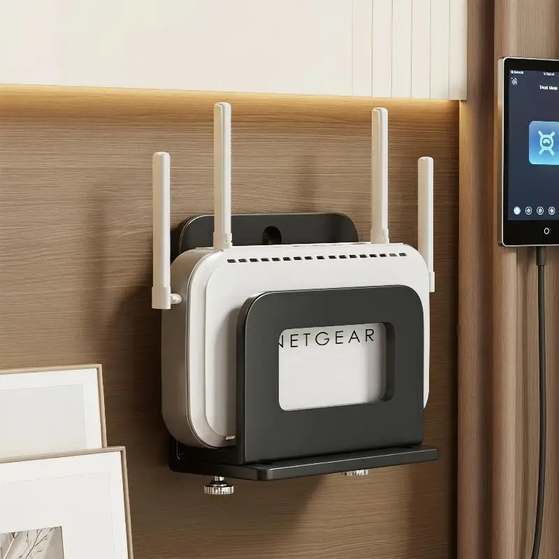 1Pc For Router Modem TV Box And Other Media Players Adjustable Small Device Wall Mount HolderUniversal Box