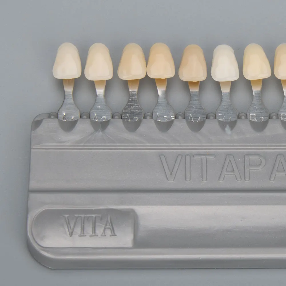 VITA Zahnfarbschlüssel 16 Farben Zahnmedizinische Ausrüstung Zahnaufhellung Porzellan VITAPAN Zahnmodell Colorimetro Dentalplatte – Detail 4