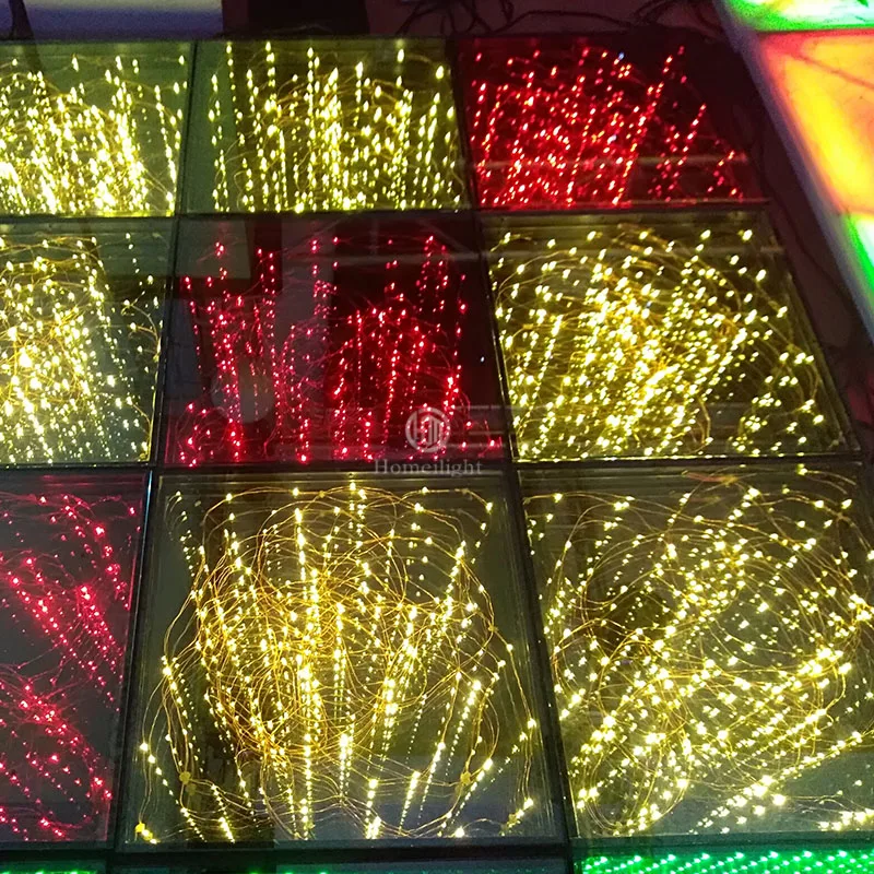 

Светодиодный танцпол Star Twinkling Spark 3D Зеркало Звездные танцпольные панели Светодиодная звездная напольная плитка