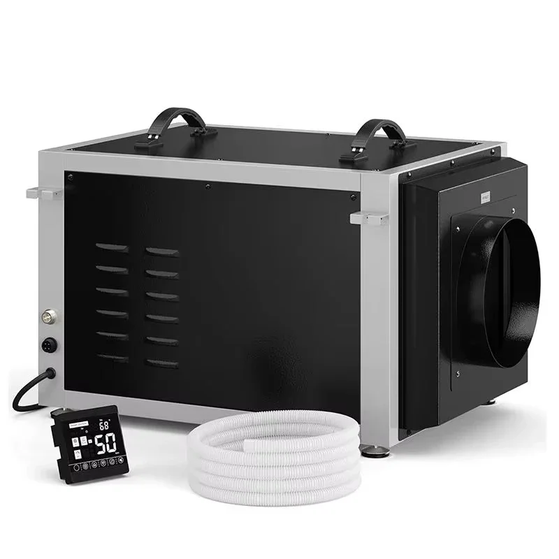 Commercial tubular dehumidifiers for crawl spaces, grow rooms, and vertical farming