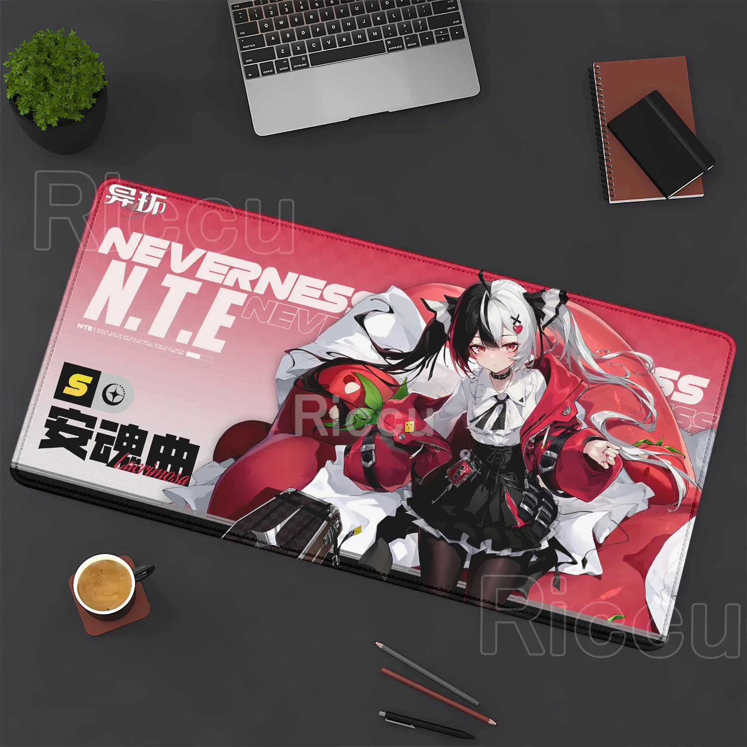 Lacrimosa Neverness to Everness NTE Kawaii Anime Girl Mouse Pad Non-Slip Rubber Office Mousepad Gaming HD printing XXL Desk Mat